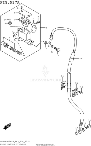 Front Master Cylinder Schematic