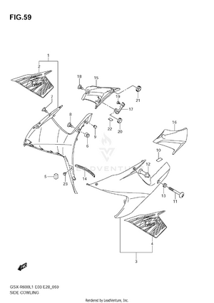 Side Cowling Schematic