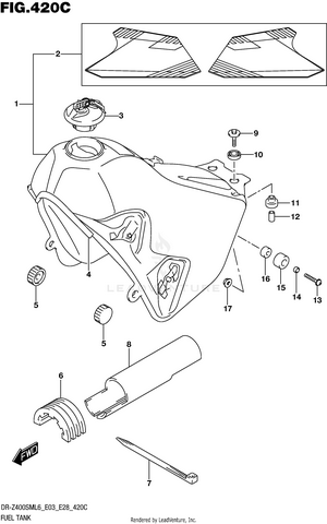 Fuel Tank (dr-z400sml6 E33) Schematic