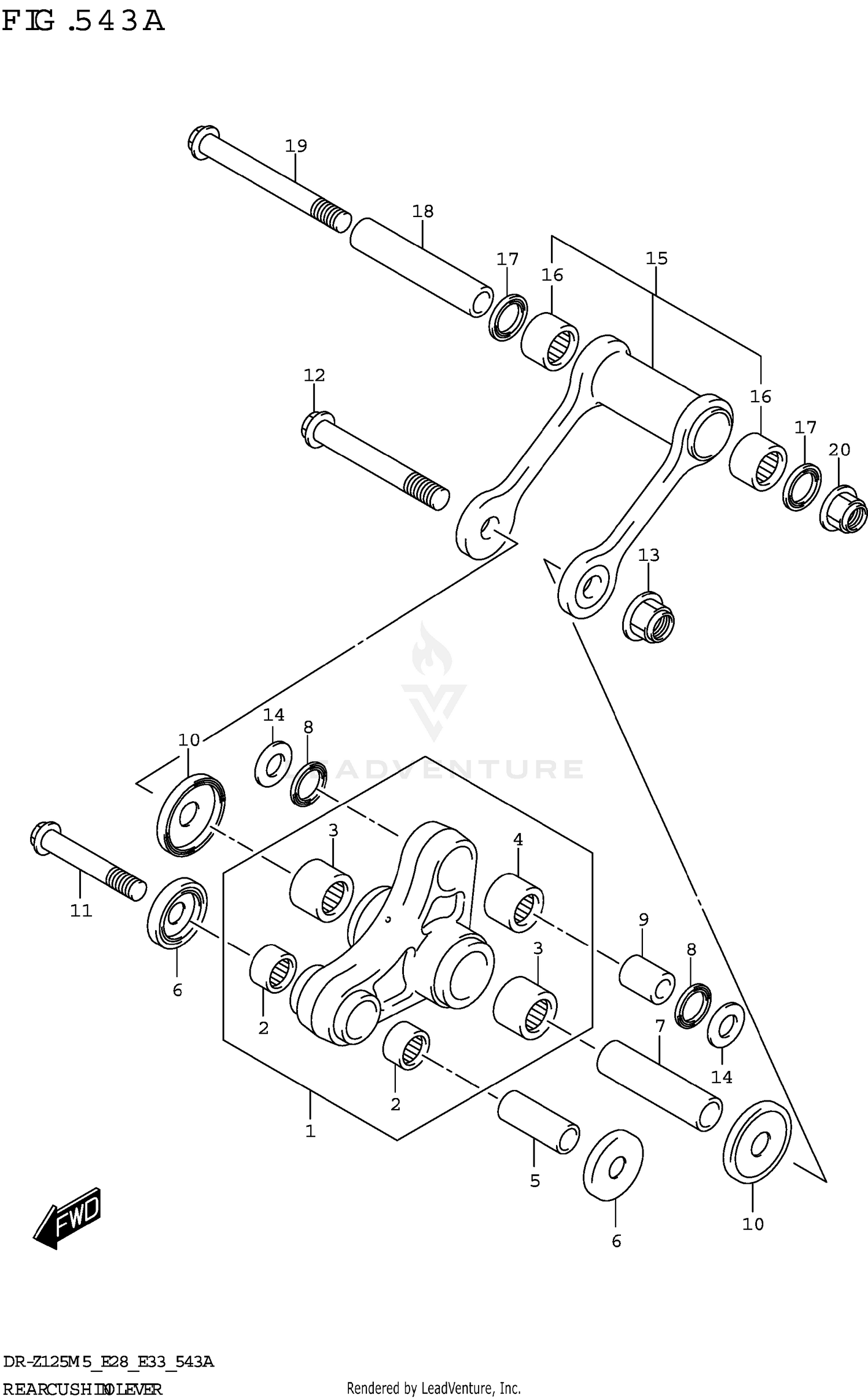 REAR CUSHION LEVER