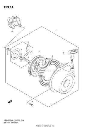 Recoil Starter (lt-f400fk8/fk9/ful0) Schematic
