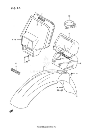 Front Fender Schematic