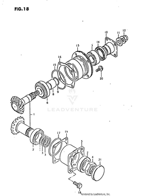 Secondary Drive Gear Schematic