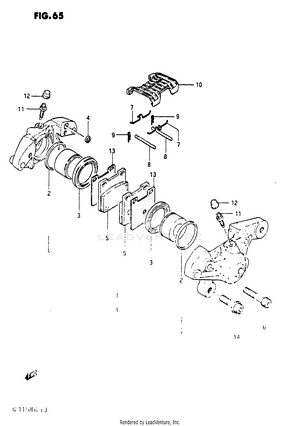 Rear Calipers Schematic