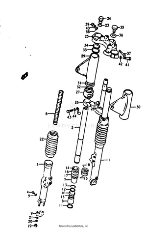 Front Fork Schematic