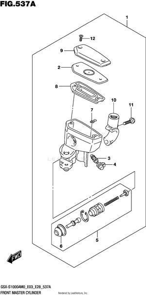 Front Master Cylinder Schematic