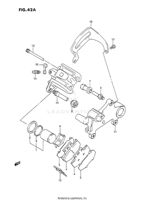 Rear Calipers (model L/m) Schematic