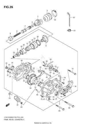 Final Bevel Gear (front) Schematic
