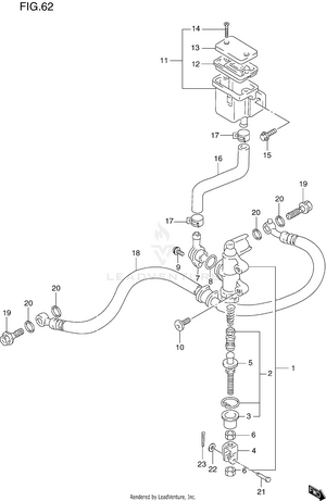 Rear Master Cylinder Schematic