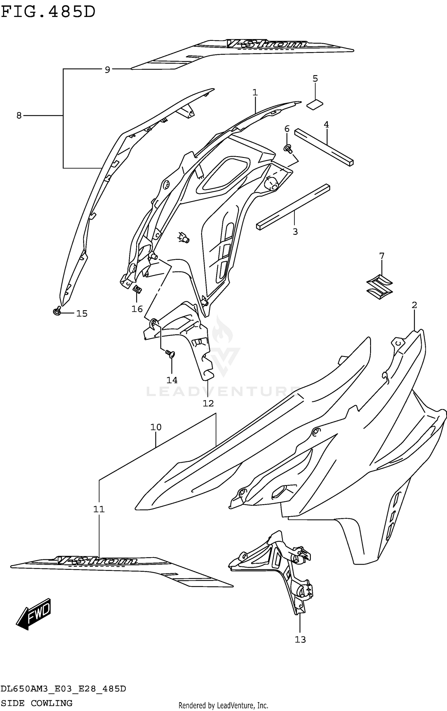 SIDE COWLING (DL650XAM3E03)