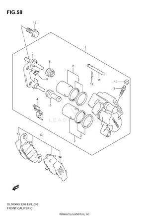 Front Caliper Schematic