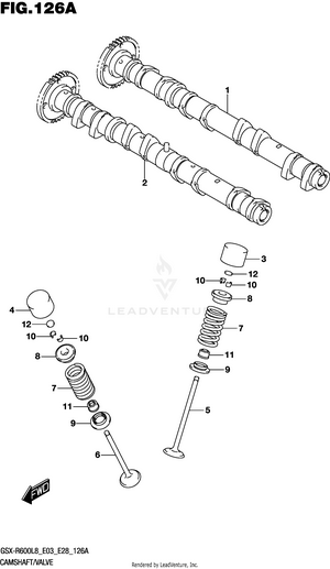 Cam Shaft/valve Schematic