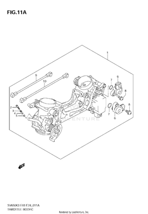 Throttle Body (model K7) Schematic