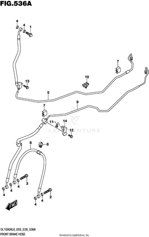 Front Brake Hose Schematic
