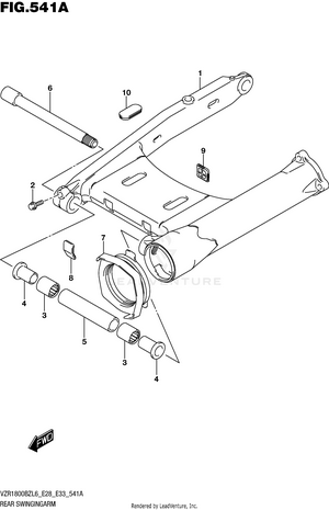 Rear Swingingarm Schematic