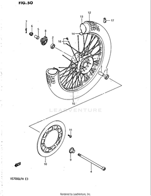 Front Wheel (vs700glfg/glpg) Schematic
