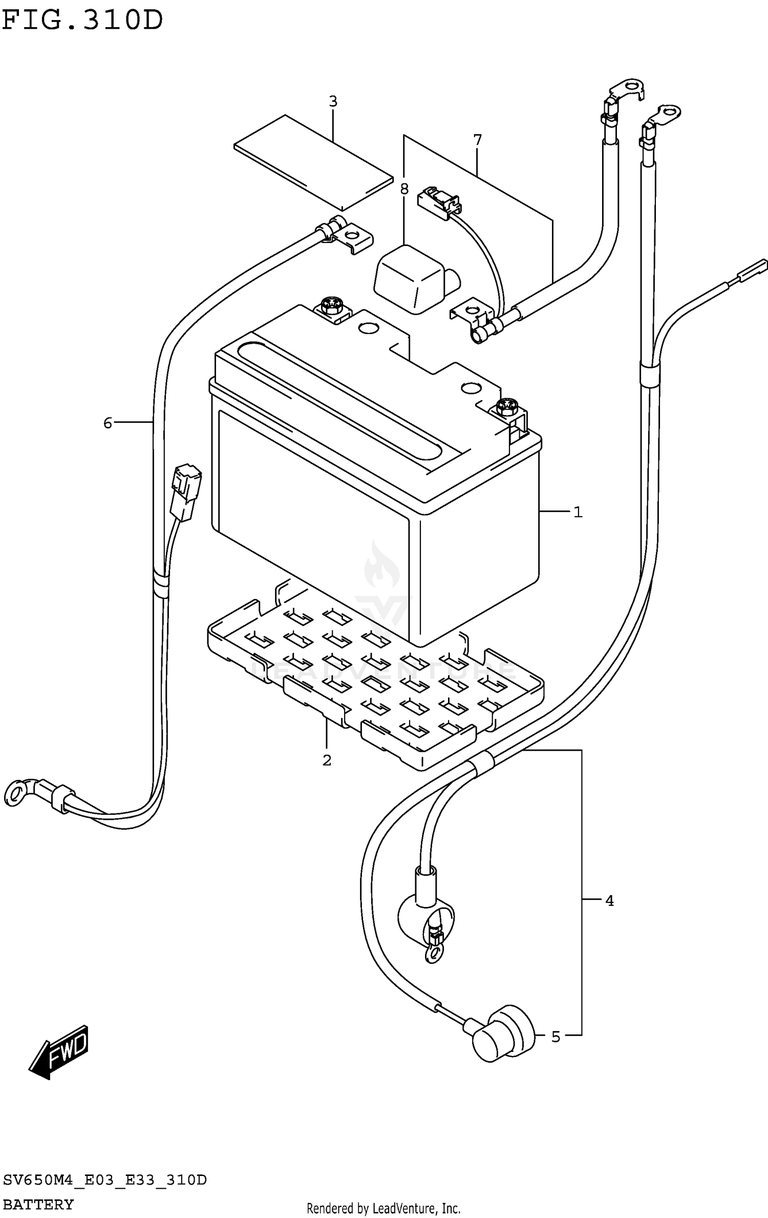 BATTERY (SV650AM4 E33)