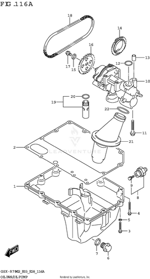 Oil Pan/oil Pump Schematic