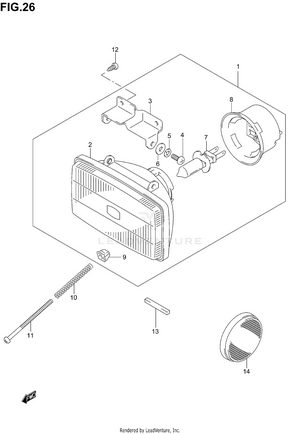 Headlamp (model K1) Schematic