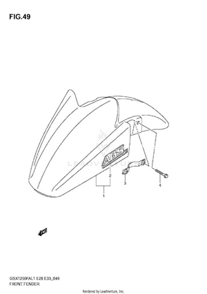 Front Fender Schematic