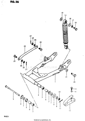Rear Swinging Arm Schematic