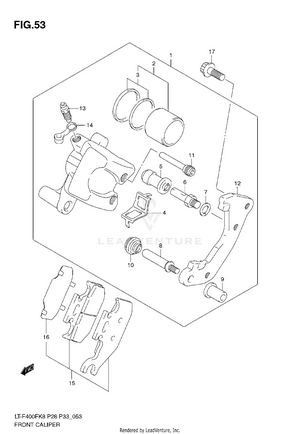 Front Caliper Schematic