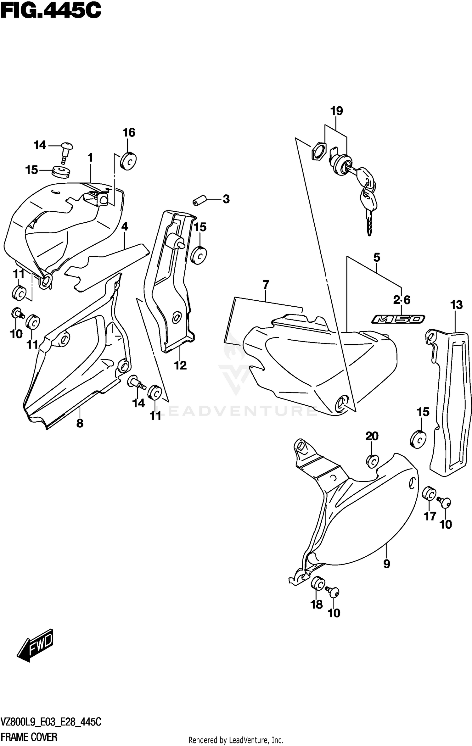FRAME COVER (VZ800L9 E33)