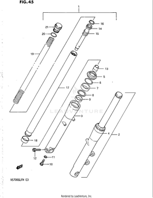 Front Fork (model G) Schematic