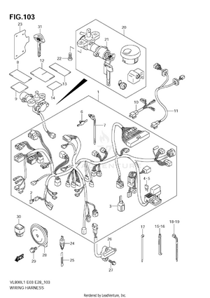 Wiring Harness (vl800t E3) Schematic
