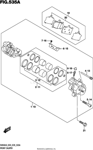 Front Caliper Schematic