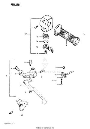Left Handle Switch (gs1150ef/ef2/eg) Schematic