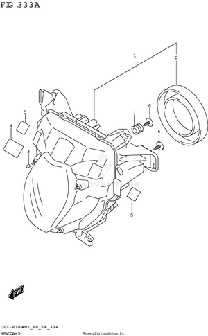 Headlamp (gsx-r1000a) Schematic