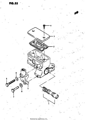 Front Master Cylinder Schematic