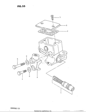 Front Master Cylinder Schematic