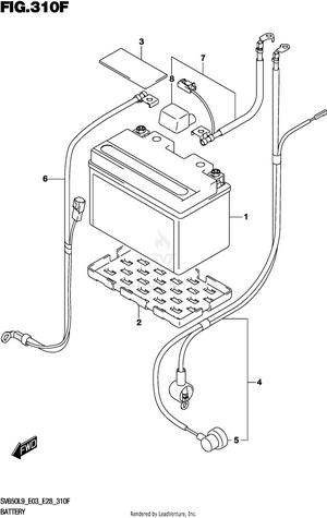 Battery (sv650xal9 E33) Schematic