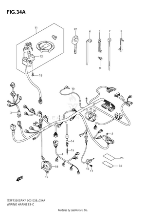 Wiring Harness (gsf1250sk7/sk8/sk9) Schematic