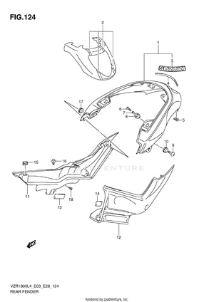 Rear Fender (vzr1800zl4 E33) Schematic