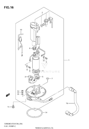 Fuel Pump (model K3/k4) Schematic