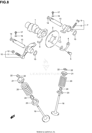 Cam Shaft/valve Schematic