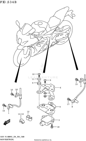 Body Electrical (gsx-r1000ra,gsx-r1000rza) Schematic