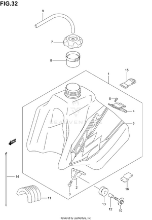 Fuel Tank (model K1) Schematic