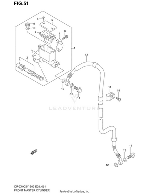 Front Master Cylinder Schematic