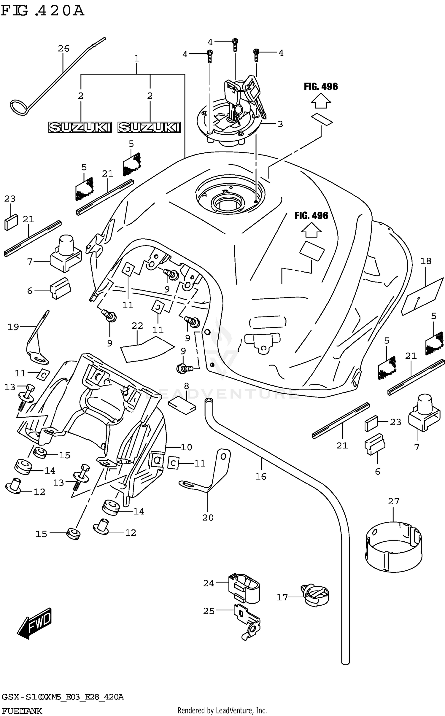 FUEL TANK (E28,E33)