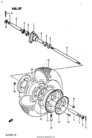 Front Wheel (model E) Schematic