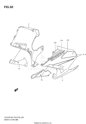 Under Cowling  (gs500fk7) Schematic