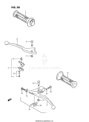 Handle Lever (model J) Schematic