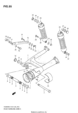 Rear Swinging Arm Schematic