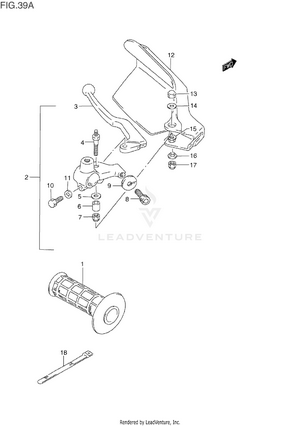 Left Handle Lever (model R/s/t) Schematic
