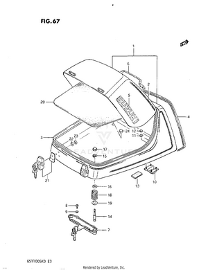 Travel Trunk (gs1100gkz) Schematic