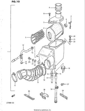Air Cleaner (model F/g/h) Schematic